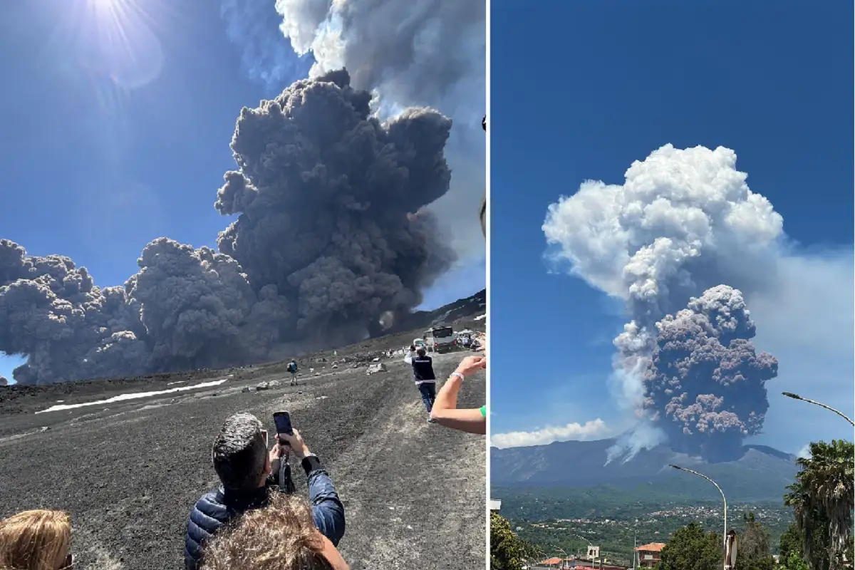 Impresionante: Así se vio la erupción del Monte Etna en Silicia, Italia (VIDEOS) 1 Así se vio la erupción del Monte Etna en Silicia