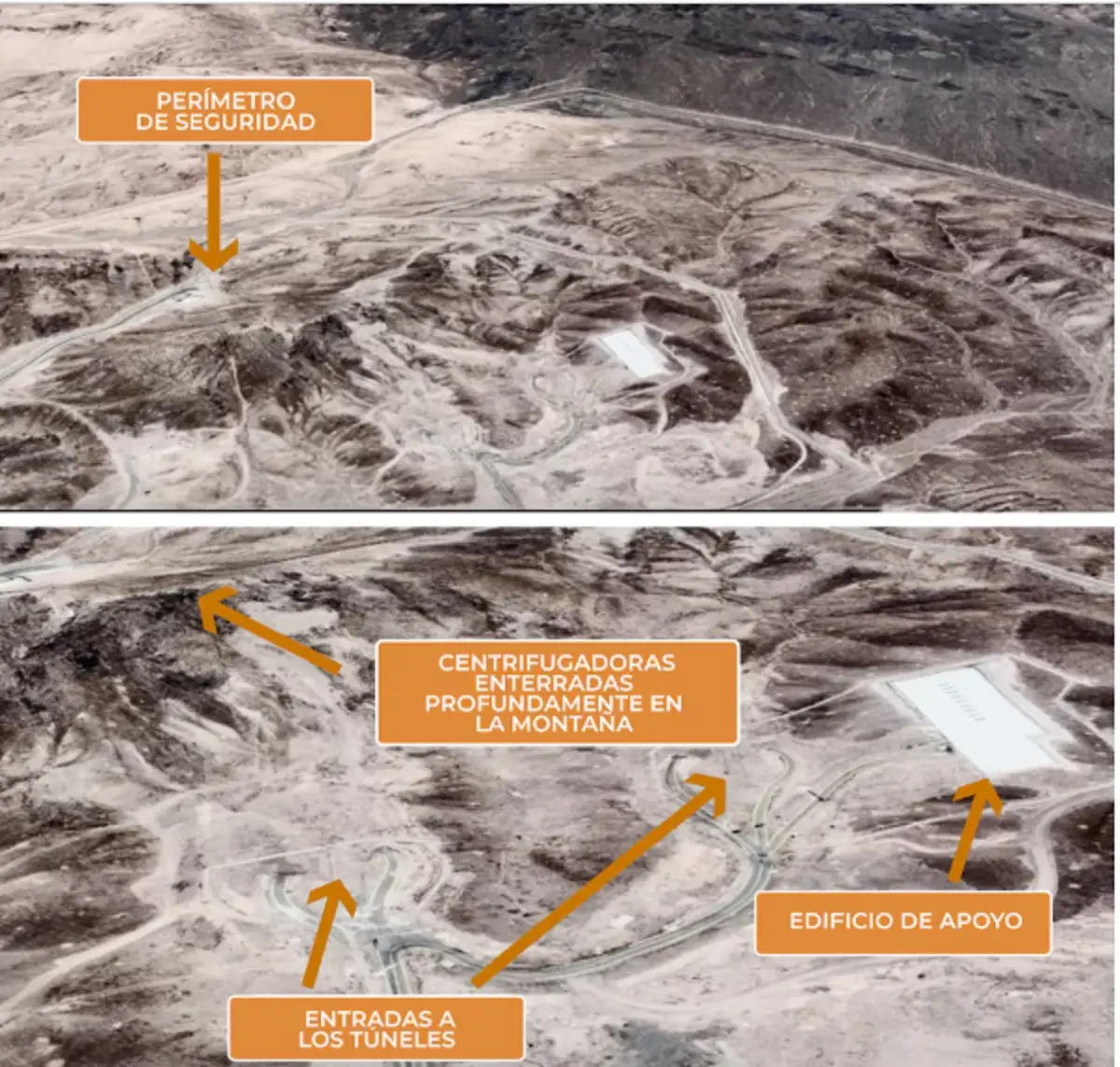 Estas son las instalaciones nucleares de Irán que fueron atacadas por EEUU 