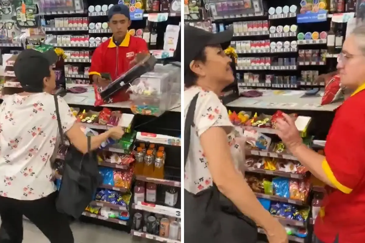 (VIDEO) Mujer ataca a cajera del Oxxo y es apodada como Lady Recargas 1 (VIDEO) Lady Recargas golpea y ofende a cajera del Oxxo