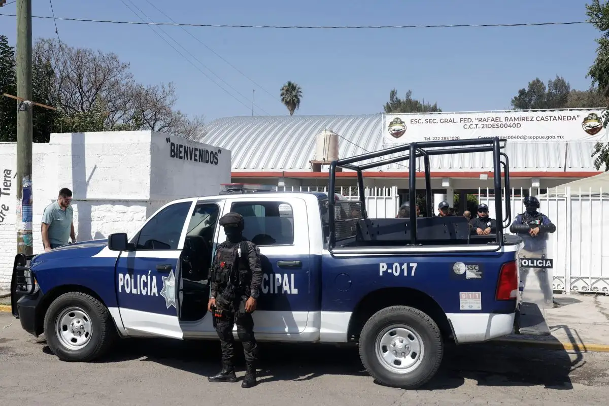 Policías suspendidos en Puebla