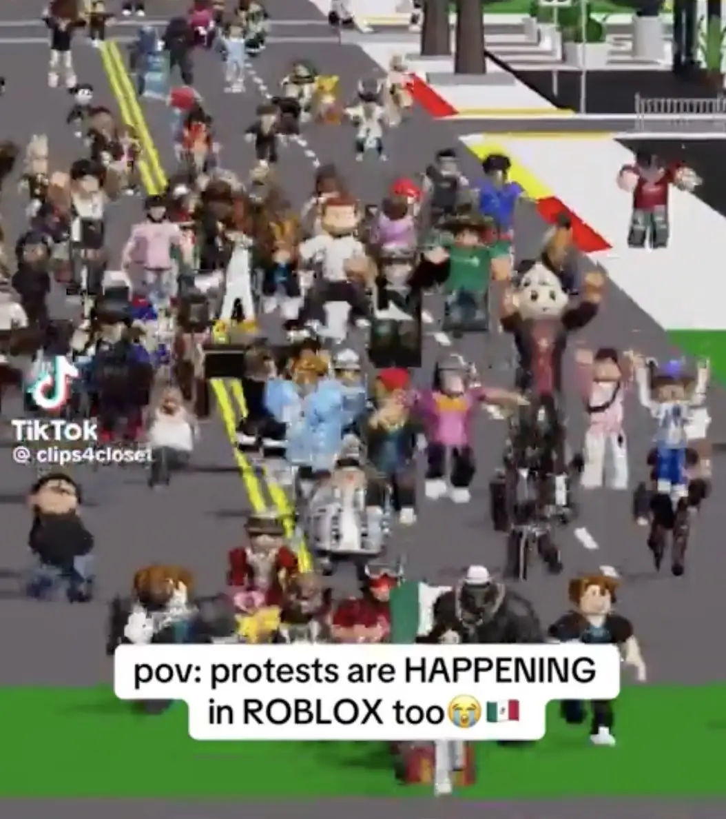 Niños gamers mexicanos protestan en Roblox contra redadas antimigrantes