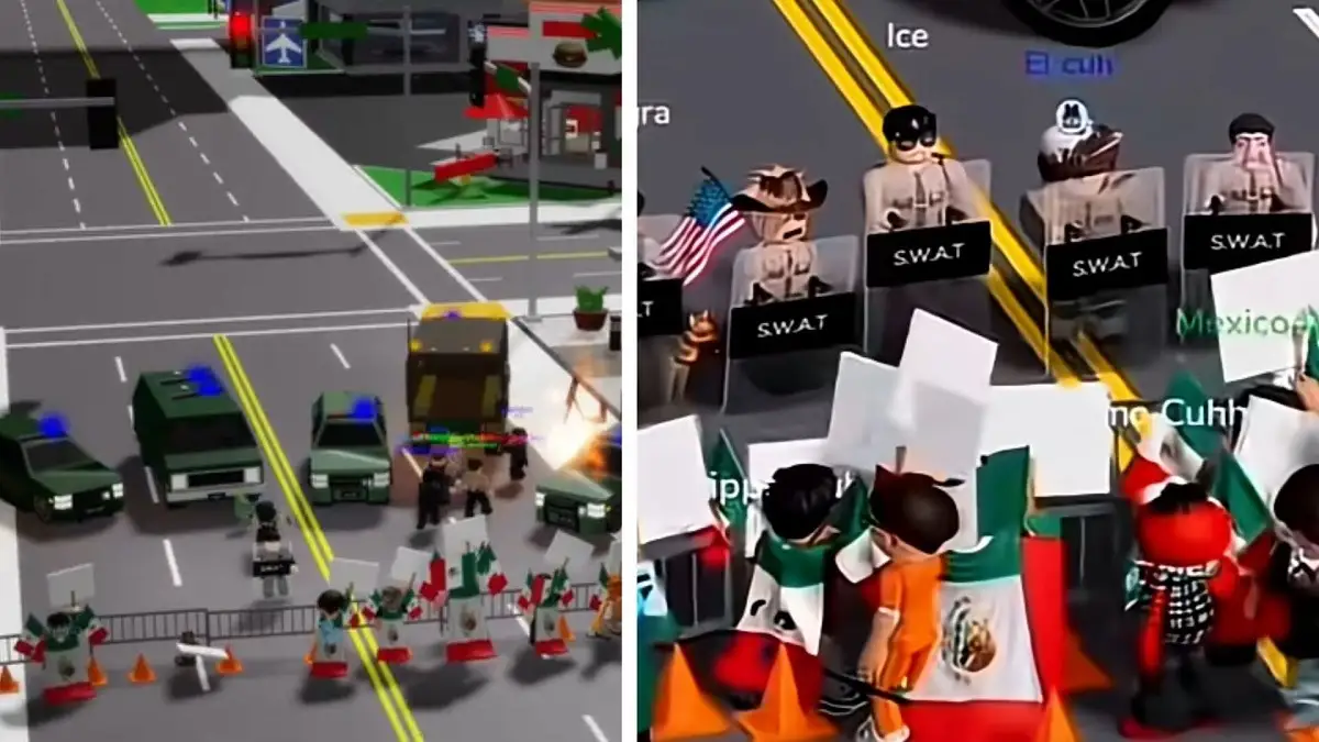 Niños gamers mexicanos protestan en Roblox contra redadas antimigrantes