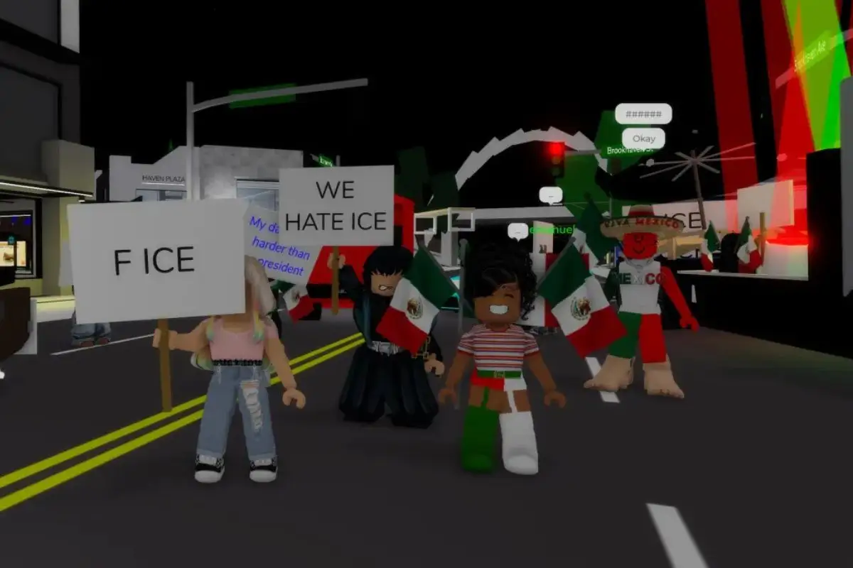 (VIDEOS) Niños gamers mexicanos protestan en Roblox contra redadas antimigrantes 1 Niños gamers mexicanos protestan en Roblox contra redadas antimigrantes