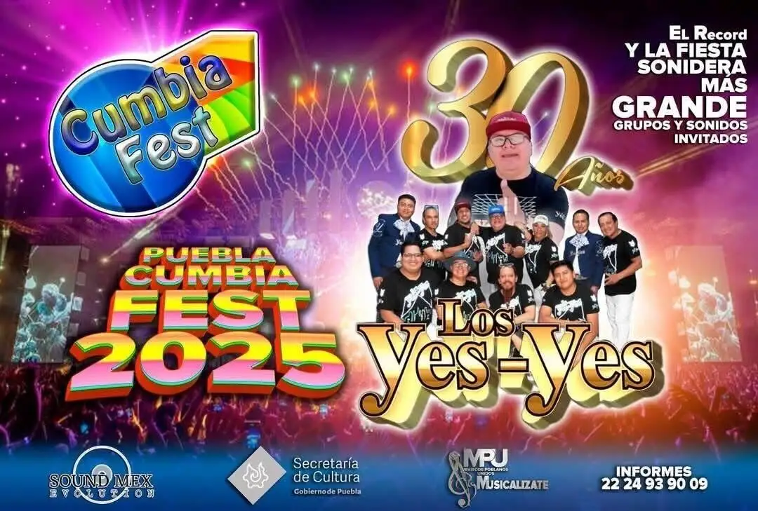 Llega el Puebla Cumbia Fest 2025 totalmente gratis: ¿Lugar, fecha?