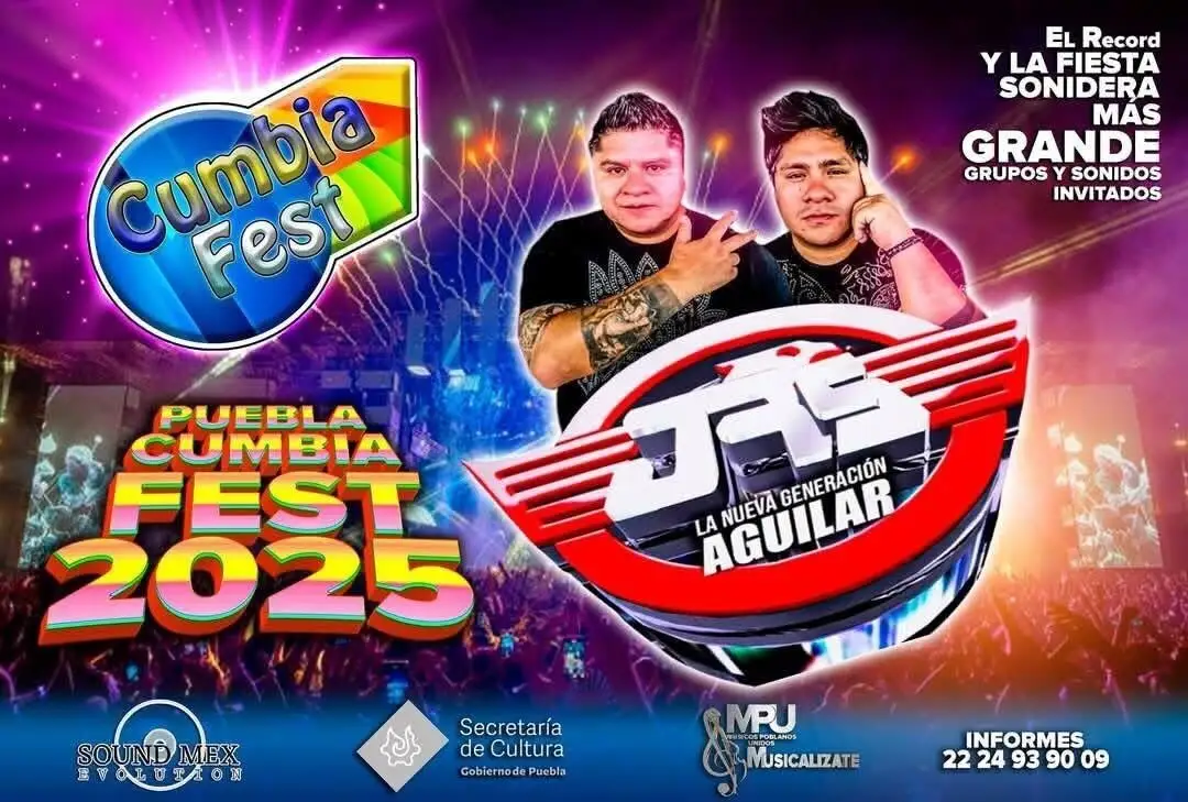 Llega el Puebla Cumbia Fest 2025 totalmente gratis: ¿Lugar, fecha?
