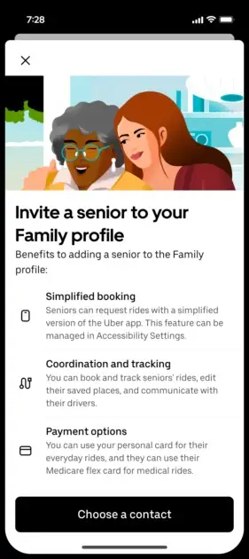 Así funciona Uber para adultos mayores en Puebla