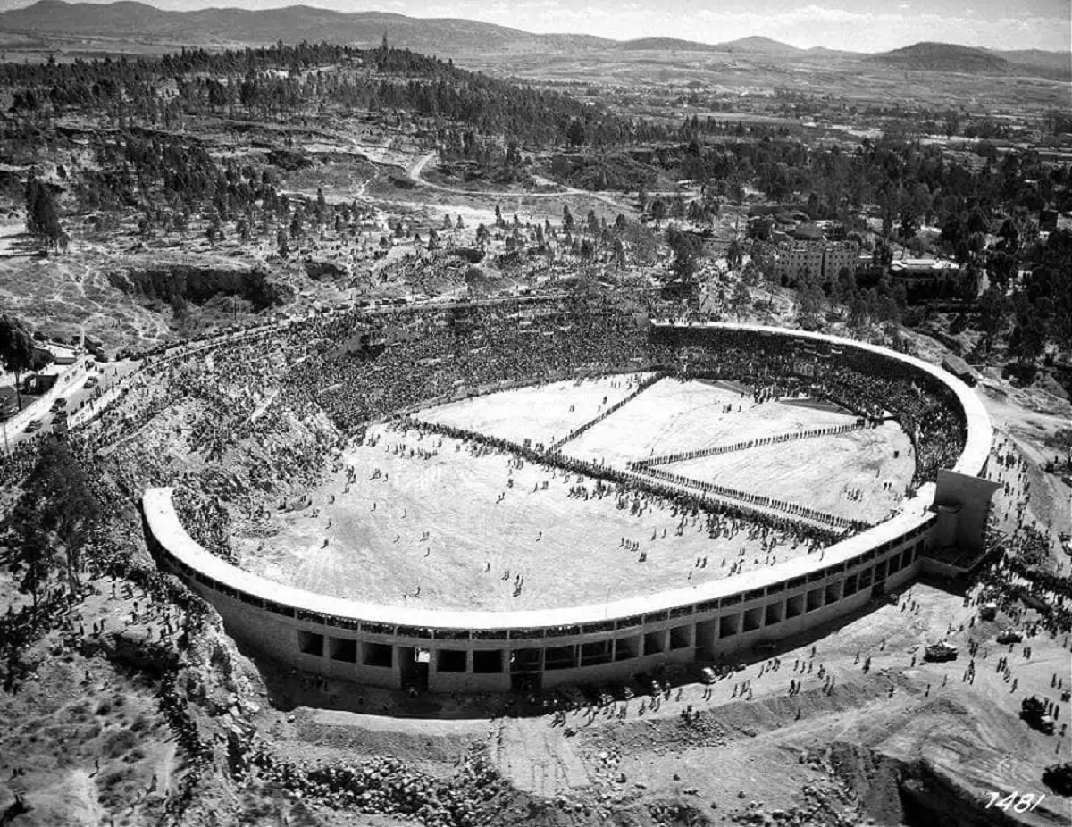 Así se veía el estadio Ignacio Zaragoza recién construido