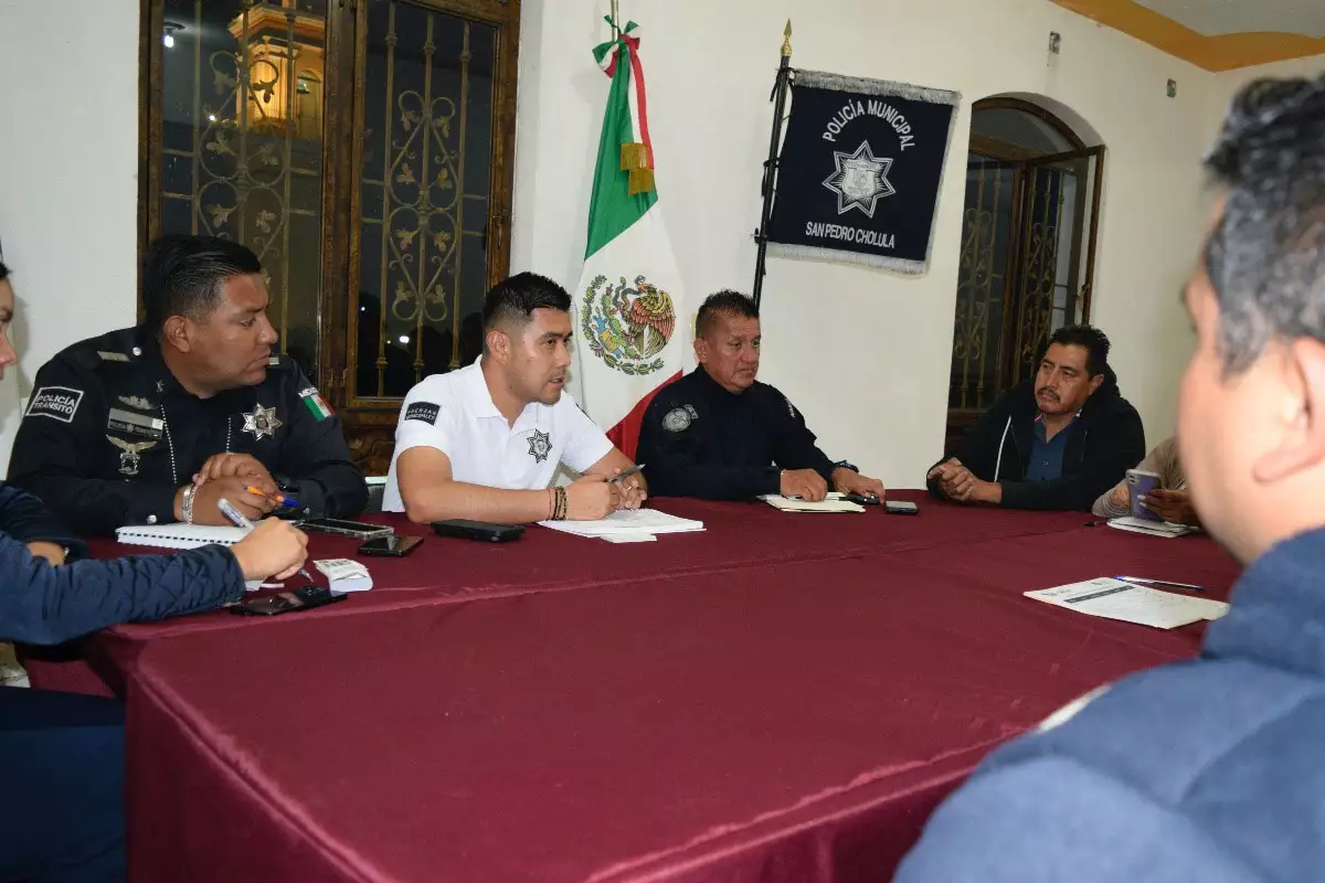Barrios de San Pedro Cholula se suman a las Mesas de Seguridad 1