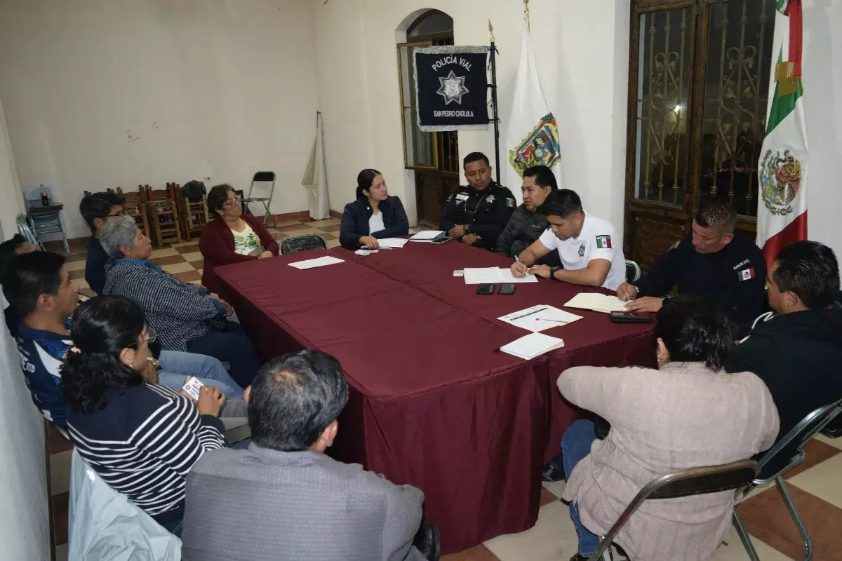 Barrios de San Pedro Cholula se suman a las Mesas de Seguridad 4