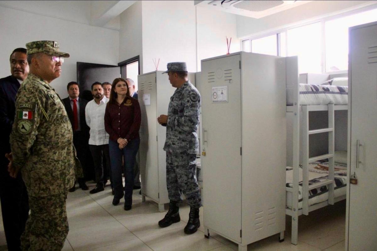 Bety Sánchez inaugura instalaciones de la Guardia Nacional en Zacatlán