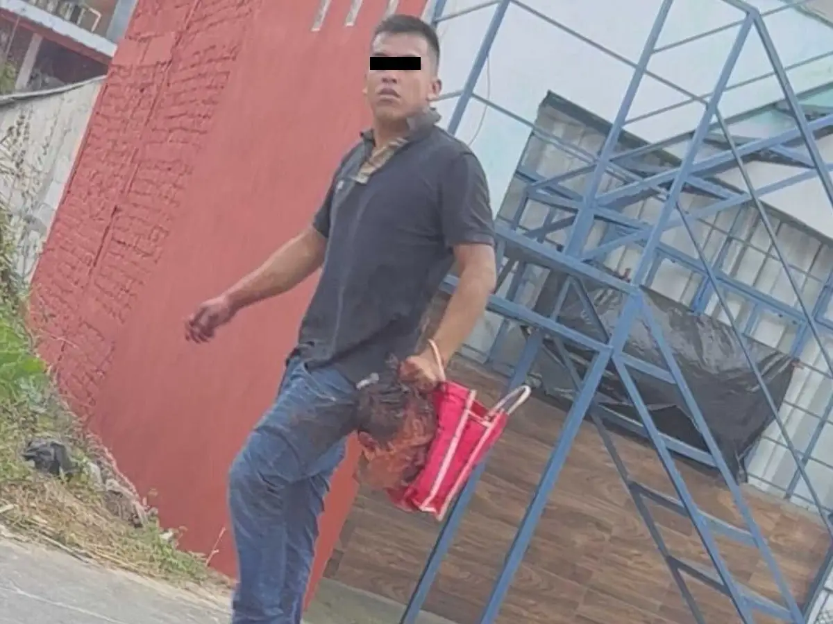 Detienen a "El Mole" mientras paseaba con una cabeza humana en Veracruz