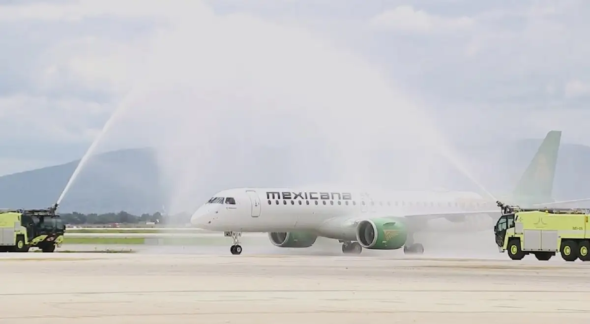 Así es el primer Embraer E195-E2 de Mexicana de Aviación