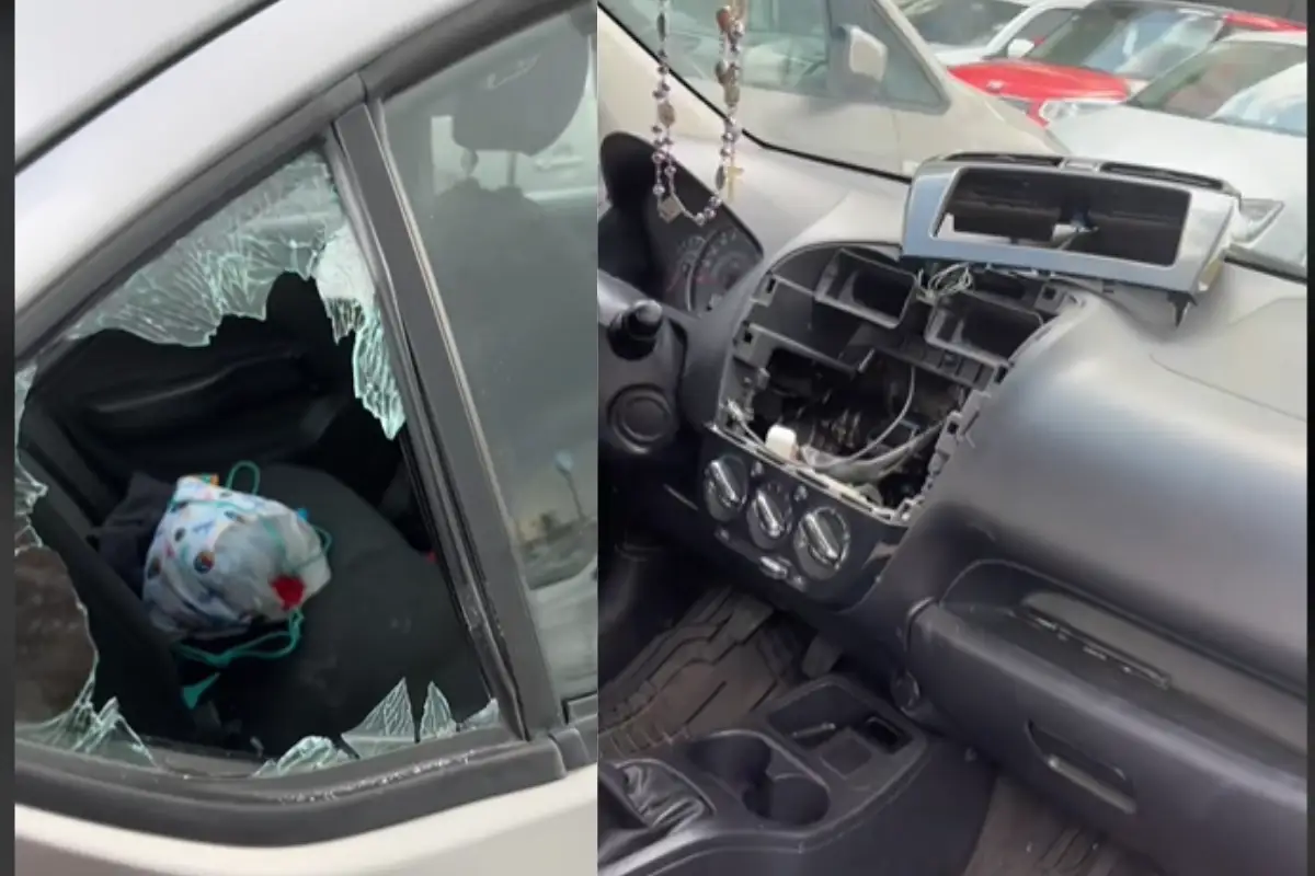 VIDEO: Dan cristalazo y roban estéreo de un auto en el estacionamiento de Parque Puebla 1 Robo en el estacionamiento de Parque Puebla Dan cristalazo a un auto
