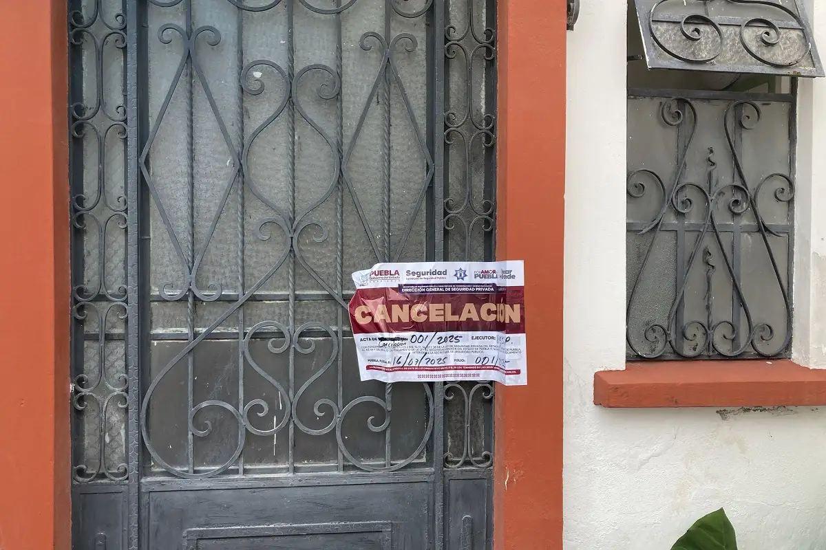 SSP lo advirtió Clausuran empresa de seguridad en Puebla por irregularidades