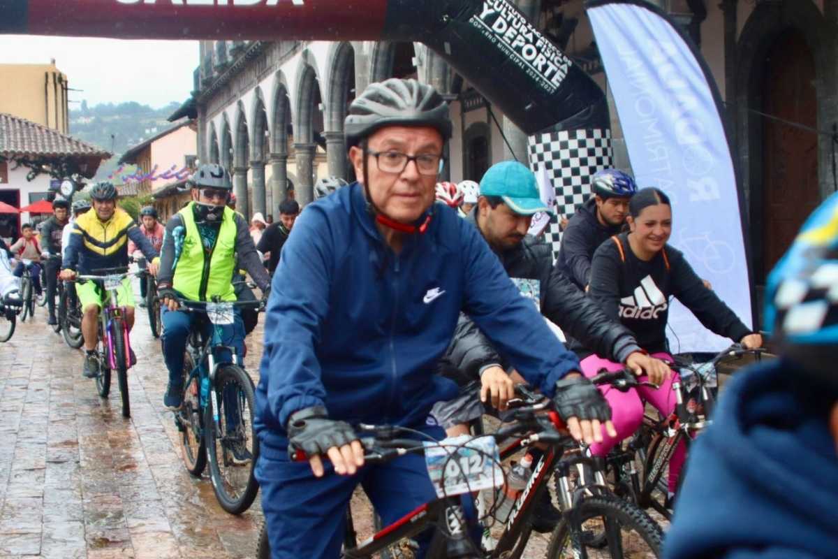 Zacatlán en bici, así fue la Rodada Patrimonial