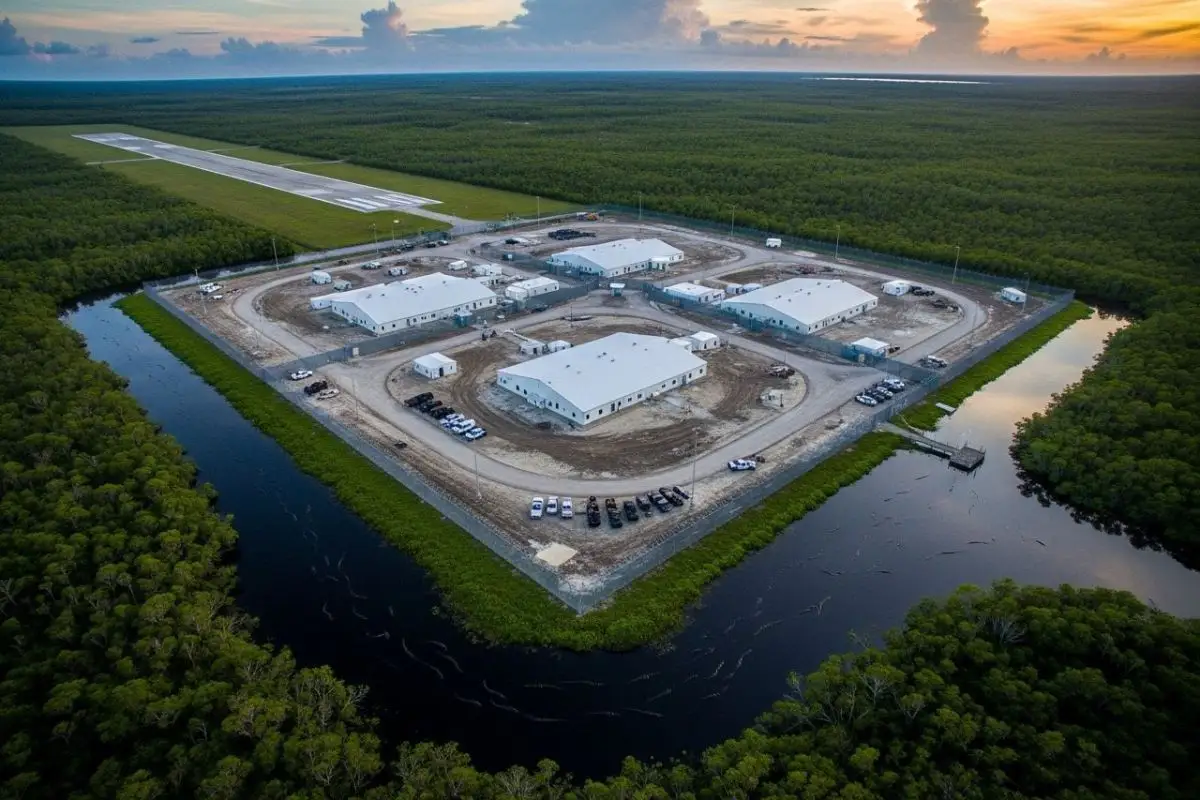 Así es Alligator Alcatraz, el nuevo centro de detención migrante en Florida 1 Así es Alligator Alcatraz, el nuevo centro de detención migrante en Florida