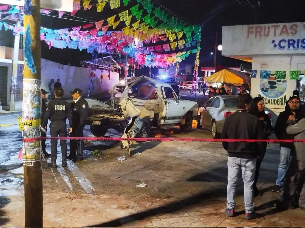 camioneta con pirotecnia explotó