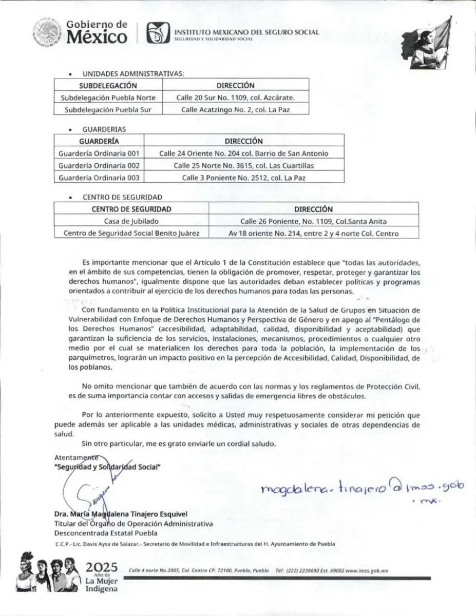 MAPA: Estos son los puntos en los que el IMSS solicitó parquímetros en Puebla