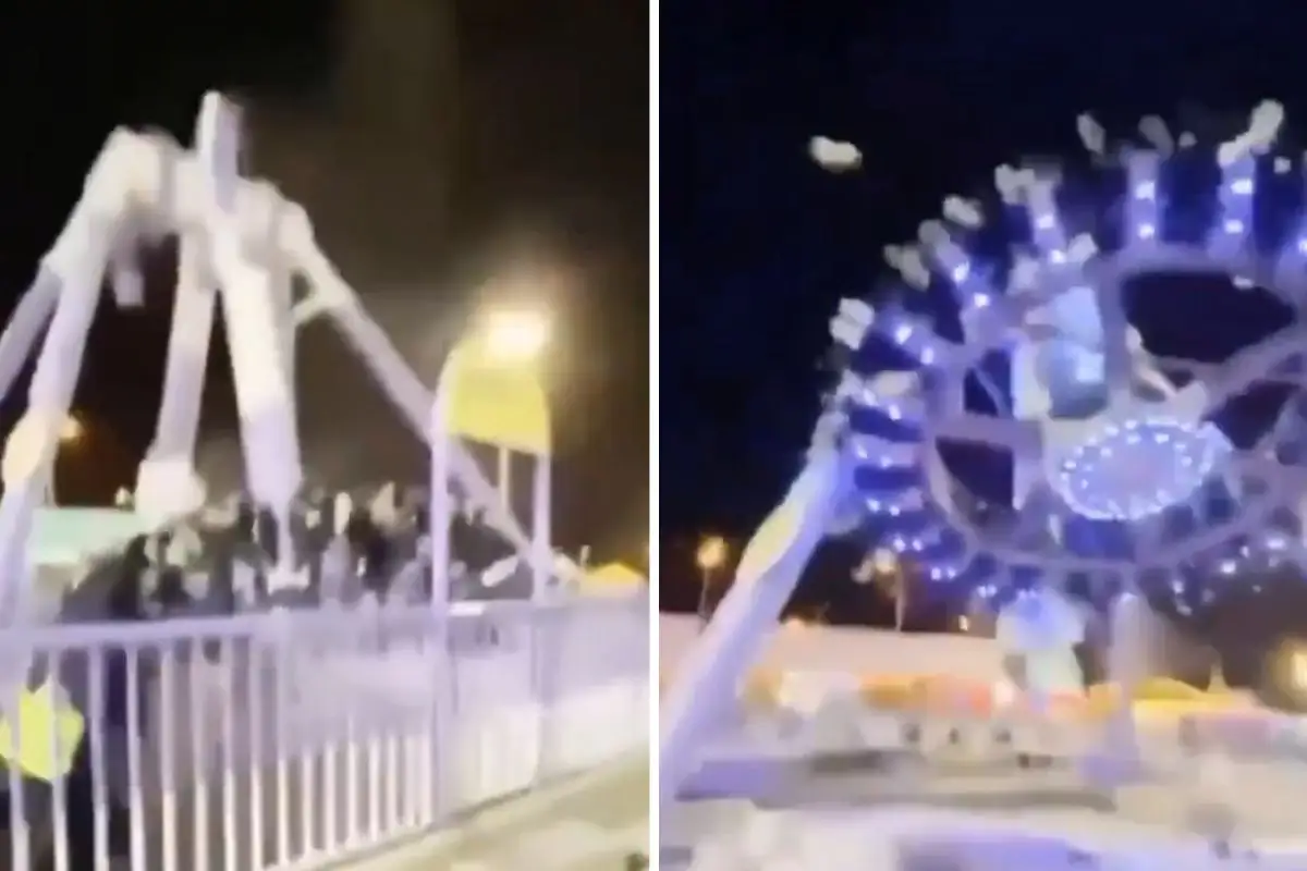 (VIDEO) Colapsa juego mecánico en Green Mountain Park, de Arabia Saudita; hay 23 heridos 1 Colapsa juego mecánico en Green Mountain Park
