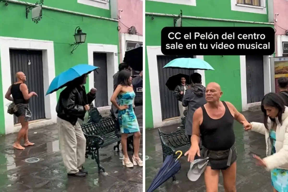 ¡Ora! Pelón del zócalo aparece en video musical grabado en el Centro de Puebla 1 El Pelón del zócalo aparece en video musical de Fer Soberón