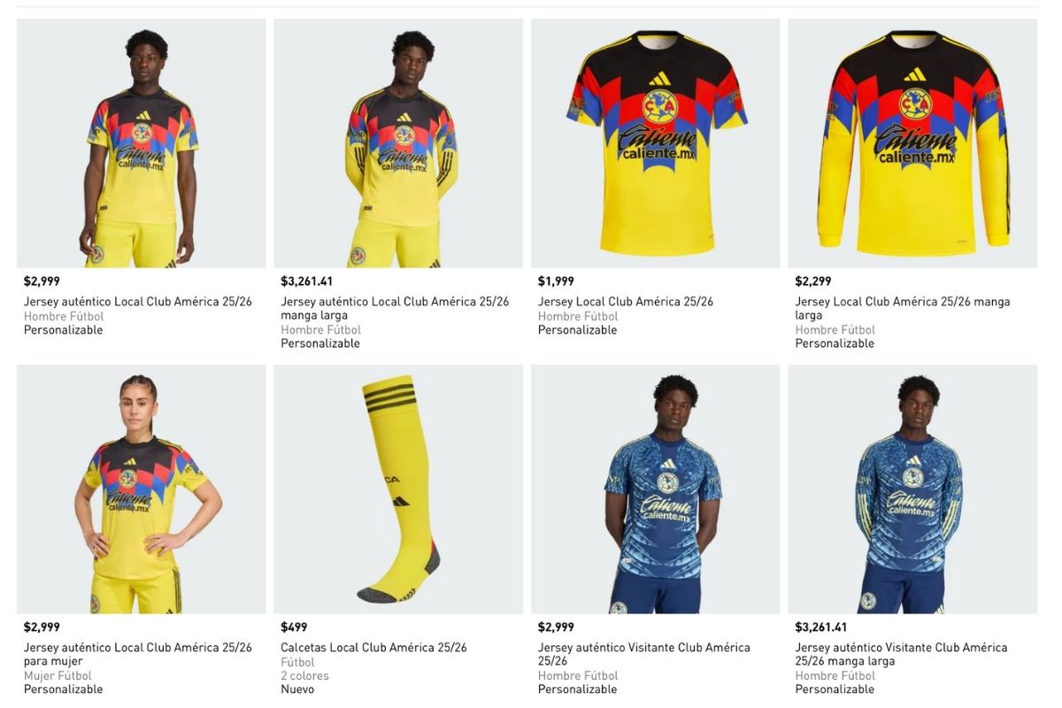 precios de la nueva playera del america de adidas