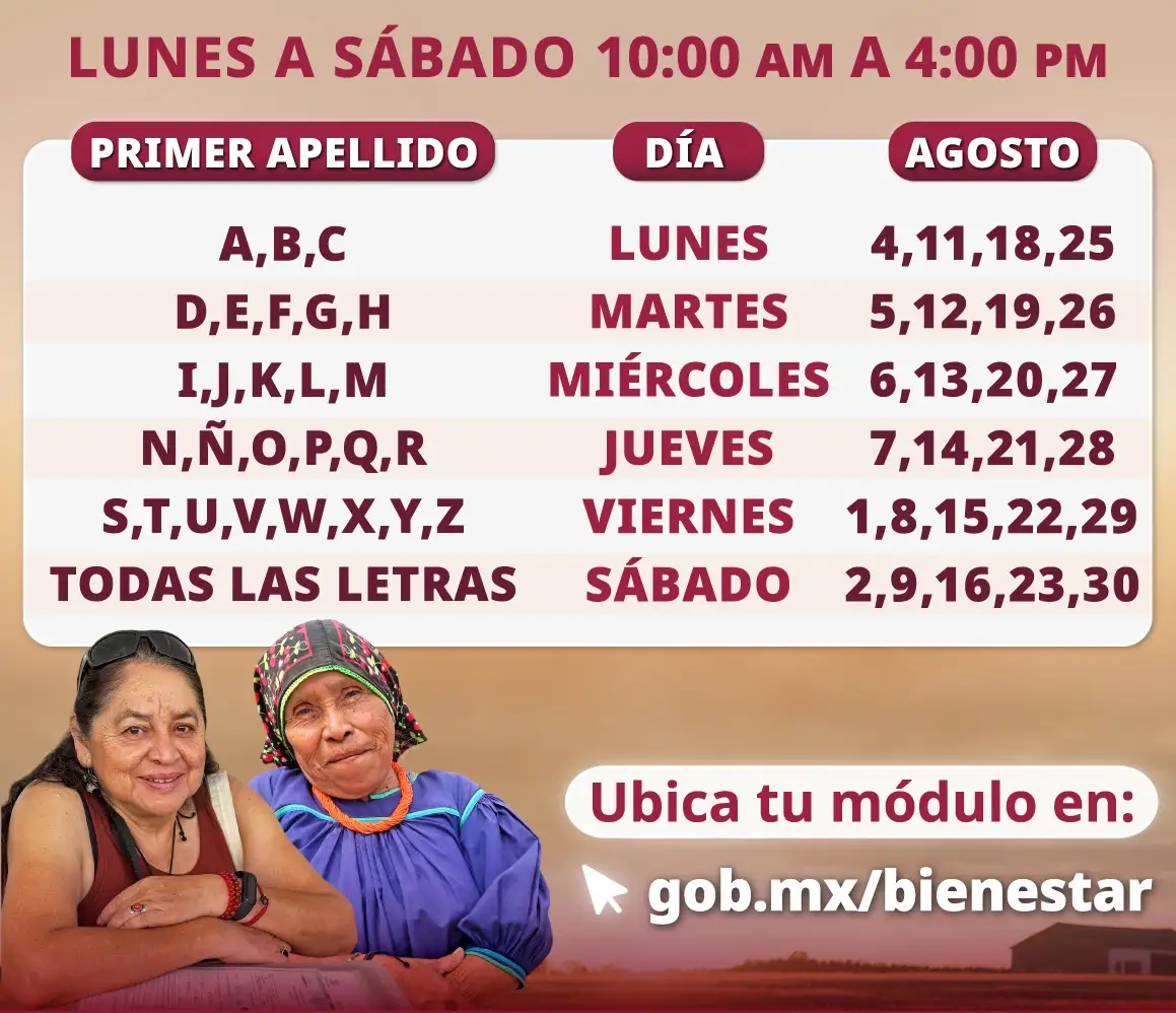 Estas son las fechas de registro para la pensión Mujer Bienestar en Puebla y el resto del país 2 Lanzan fechas de registro para la pensión Mujer Bienestar