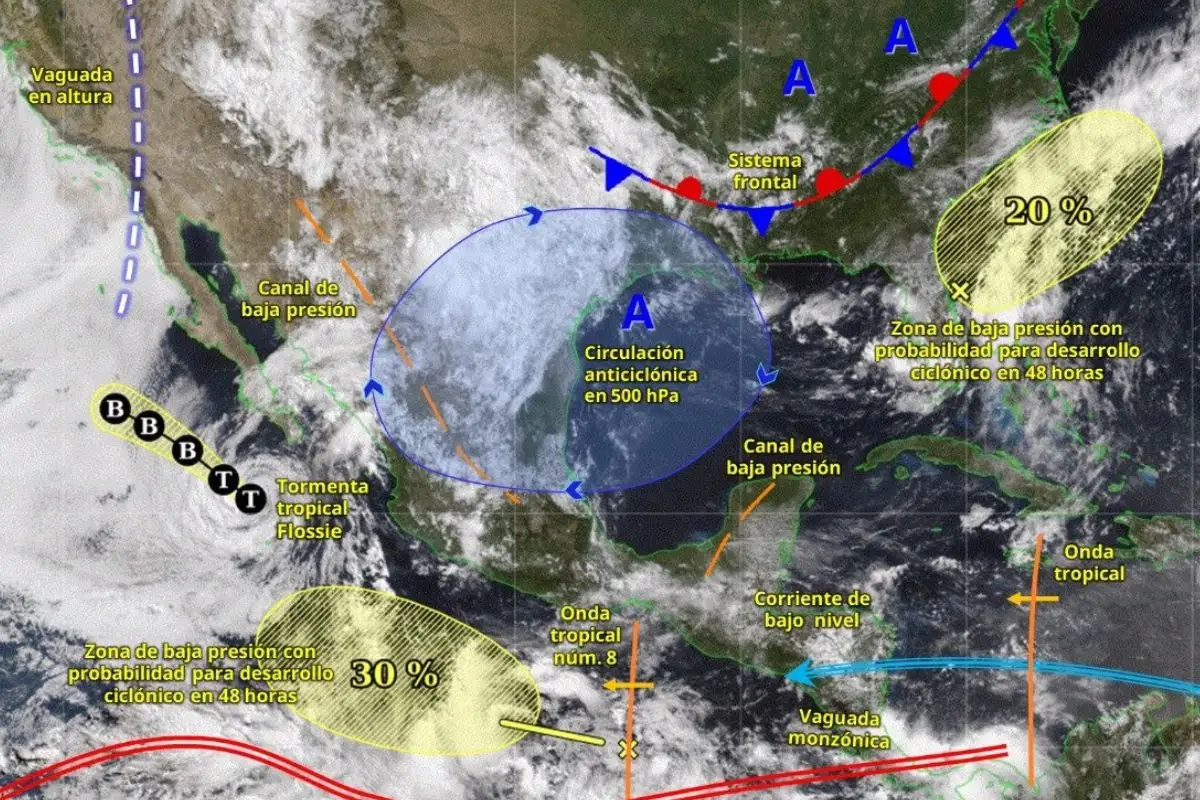 Flossie ya es tormenta tropical, pero seguirá provocando lluvias en estos estados 1 Flossie se degrada a tormenta tropical, pero seguirá causando lluvias en estos estados