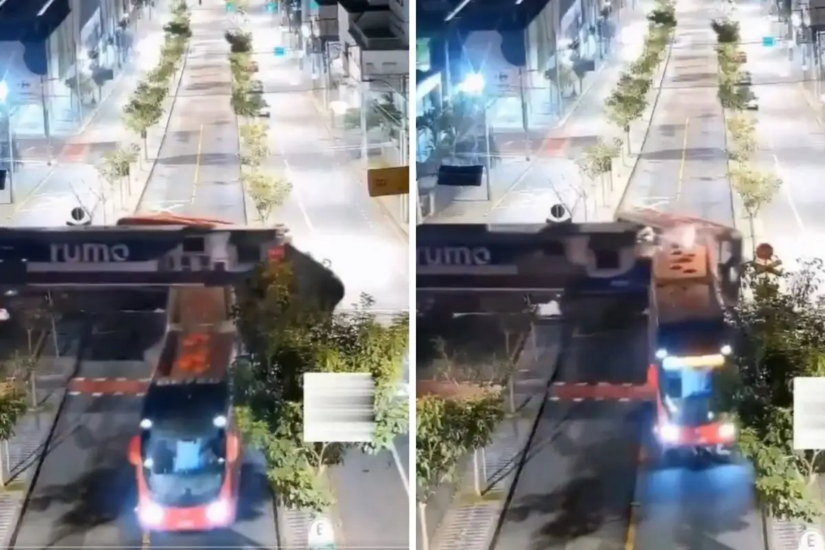 (VIDEO) Tren parte a la mitad un metrobús con más de 20 pasajeros; hay 11 heridos 1 Tren parte a la mitad un Metrobús en Brasil y hay 11 heridos
