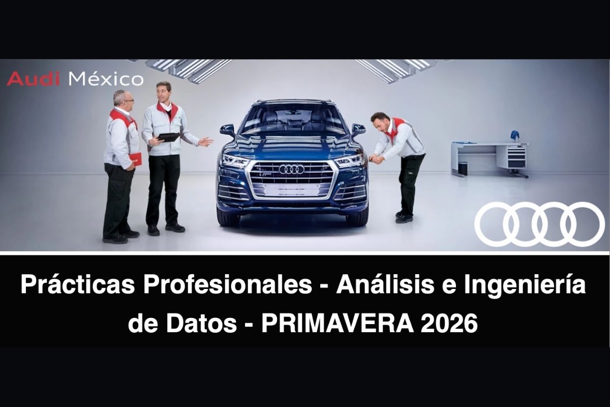 Audi lanza convocatoria de prácticas profesionales con pago de 6 mil pesos