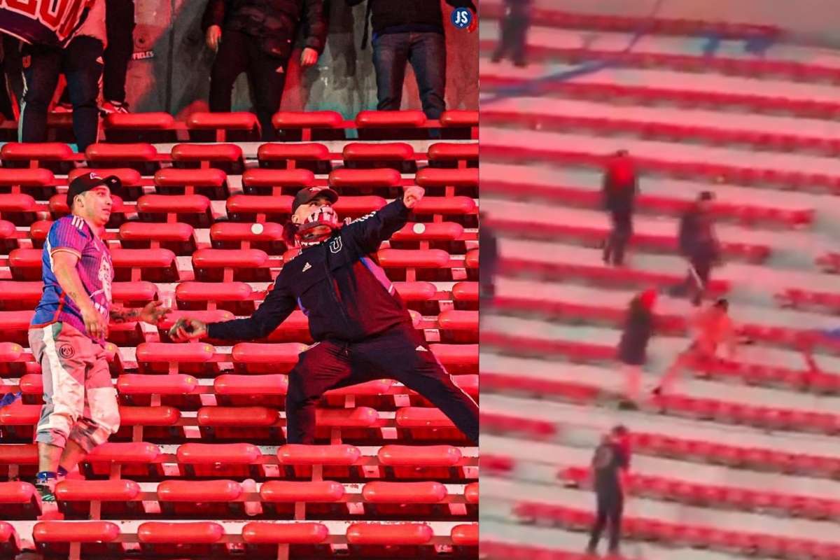 Barbarie en el Independiente-U de Chile: arrojan a aficionado de una tribuna 1 Barbarie en el Independiente-U de Chile- arrojan a aficionado de una tribuna