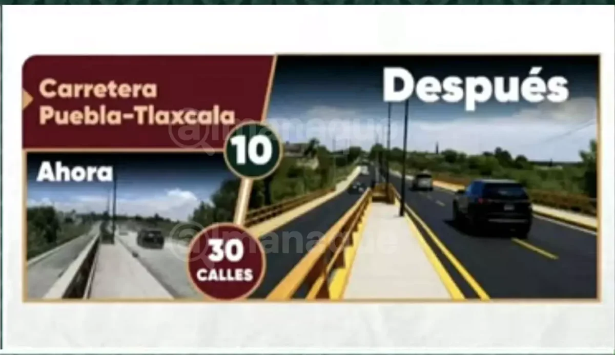 Así se verán vialidades que rehabilitará el gobierno de Puebla
