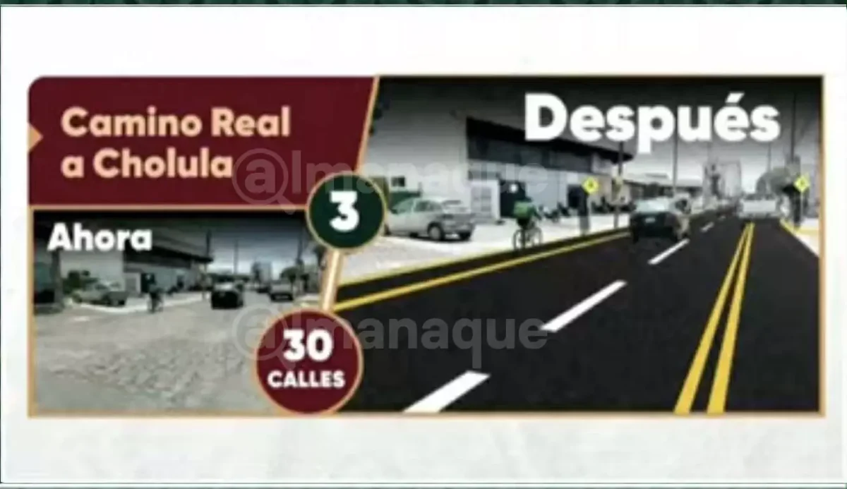 Así se verán vialidades que rehabilitará el gobierno de Puebla