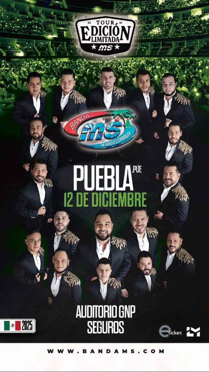 Concierto de la Banda MS en Puebla
