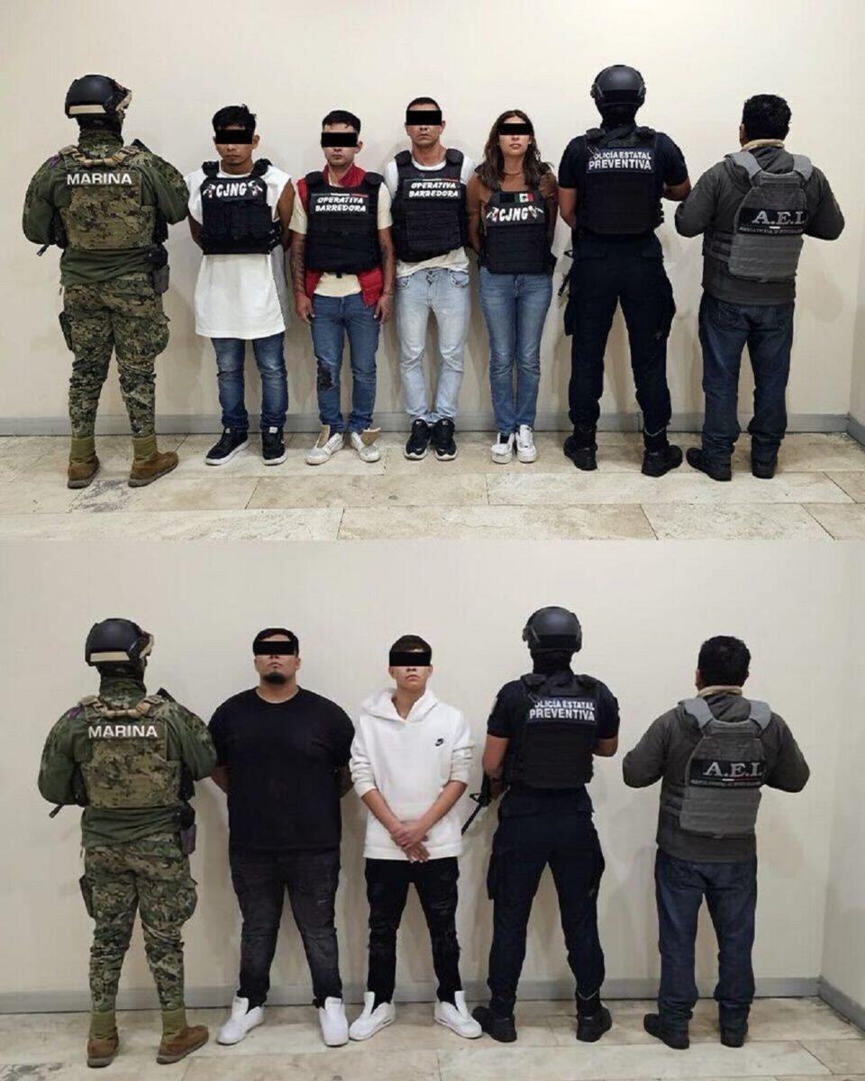 Detienen a seis presuntos integrantes de La Barredora; estarían involucrados en homicidio de policía custodio