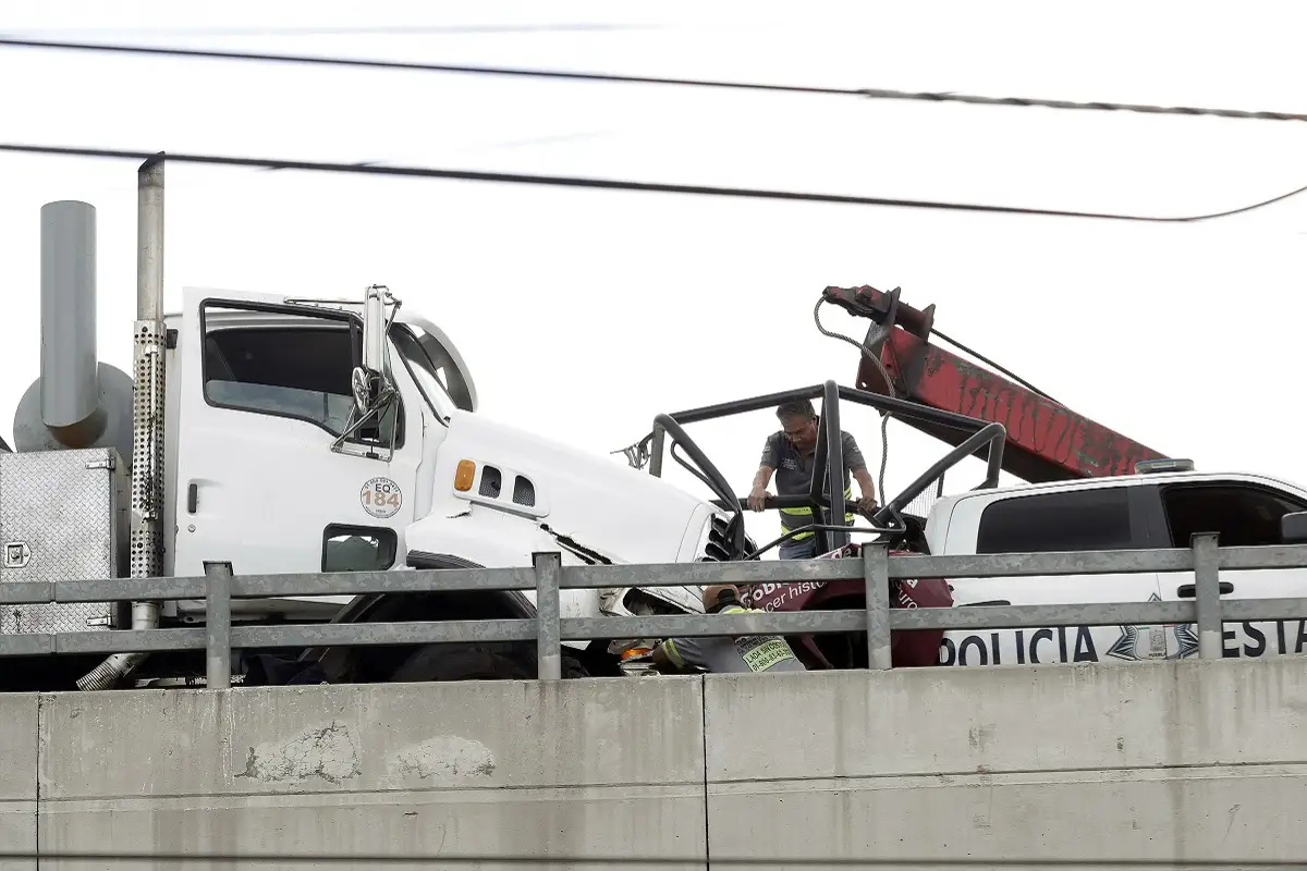 Ellos son los dos policías estatales que perdieron la vida en el accidente del segundo piso de la México-Puebla