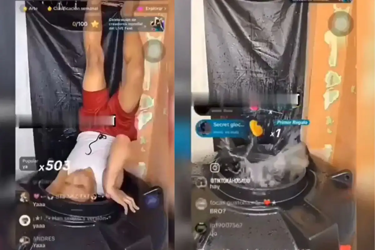 VIDEO FUERTE: Joven muere ahogado en un tinaco durante una transmisión en vivo por TikTok 1 Joven muere ahogado en un tinaco durante una transmisión en vivo por TikTok