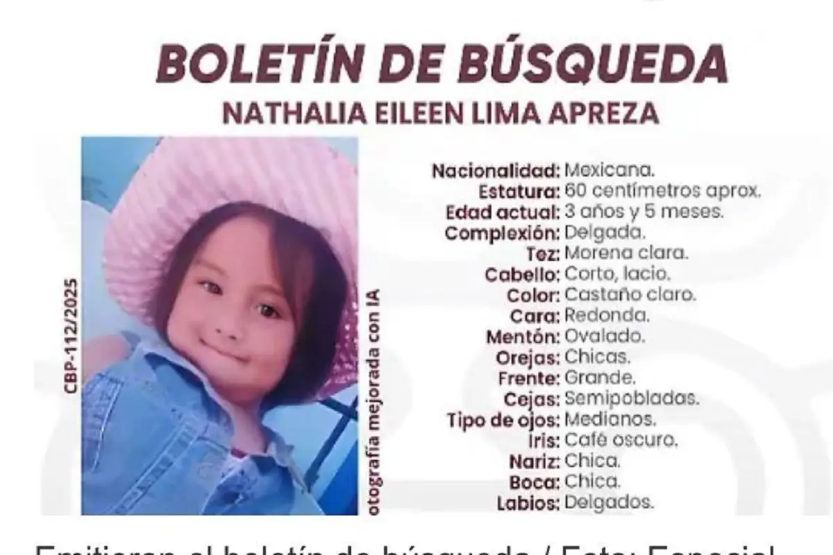 Nathalia Elleen de 3 años lleva medio año desaparecida: su mamá se niega a decir qué pasó 1 Nathalia Elleen de 3 años lleva medio año desaparecida: su mamá se niega a decir qué pasó