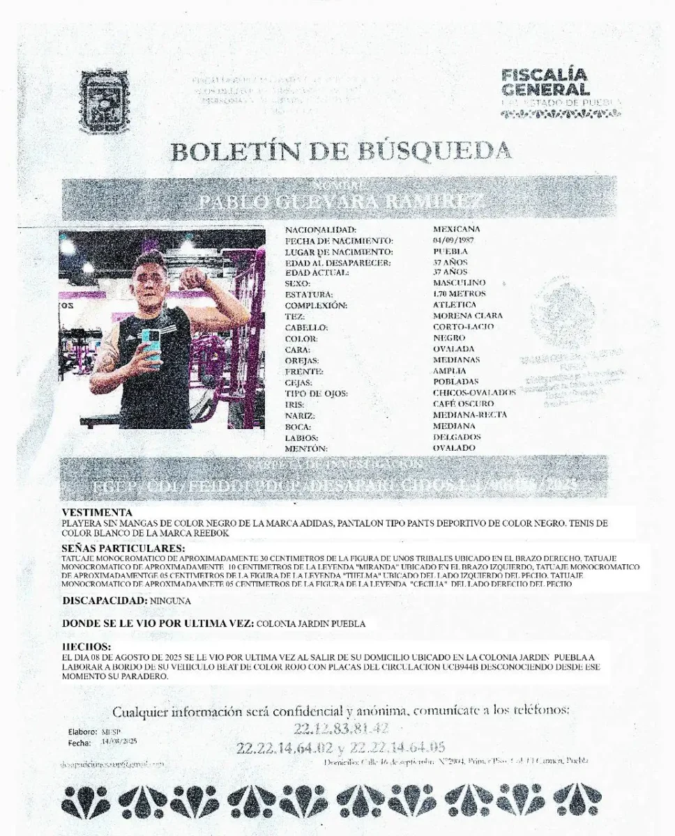 Pablo, decapitado por la Barredora, desapareció con su amigo Derian