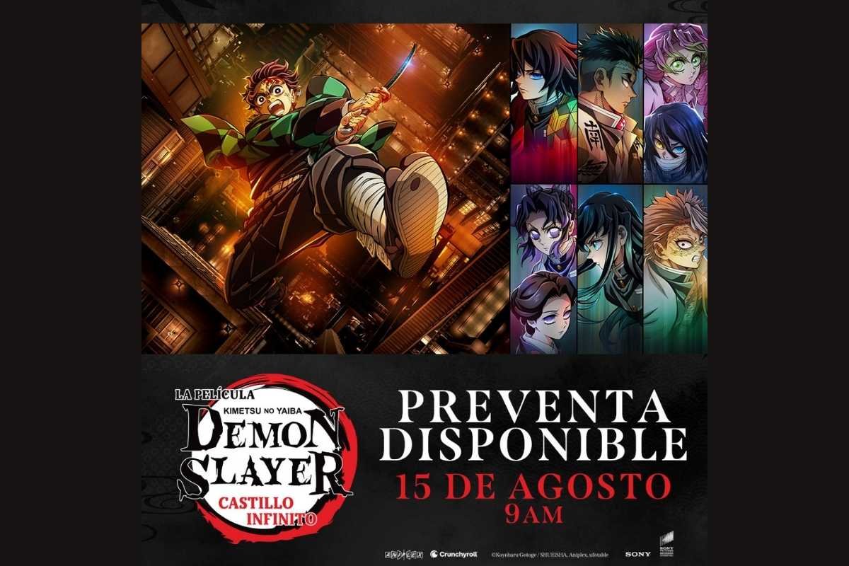 Preventa Demon Slayer Castillo Infinito en Cinemex de Puebla