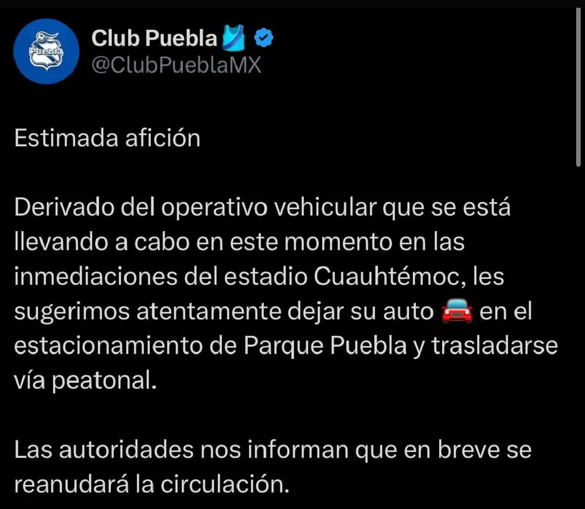 Puebla vs San Luis no se suspendió pese a balacera en el estadio Cuauhtémoc