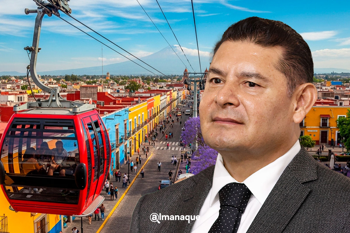 Serán cuatro líneas del Cablebús en Puebla: Armenta 1 Seran cuatro lineas del Cablebus en Puebla Armenta