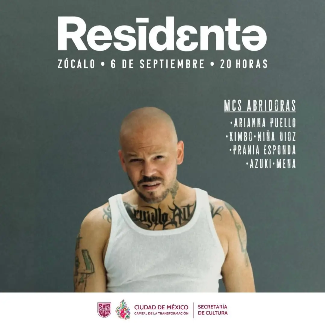 Concierto de Residente en el Zócalo de CDMX