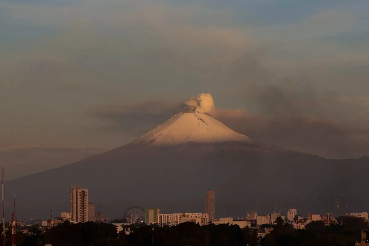 fumarola del volcán Popocatépetl