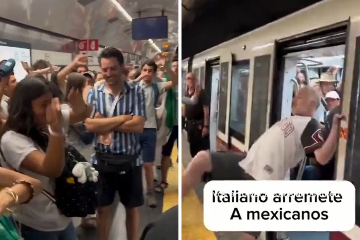 (VIDEO) Italiano enfurece contra mexicanos en el metro y le contestan cantando Imagine de John Lennon 1 Jóvenes mexicanos en el metro de Italia son víctimas de agresiones