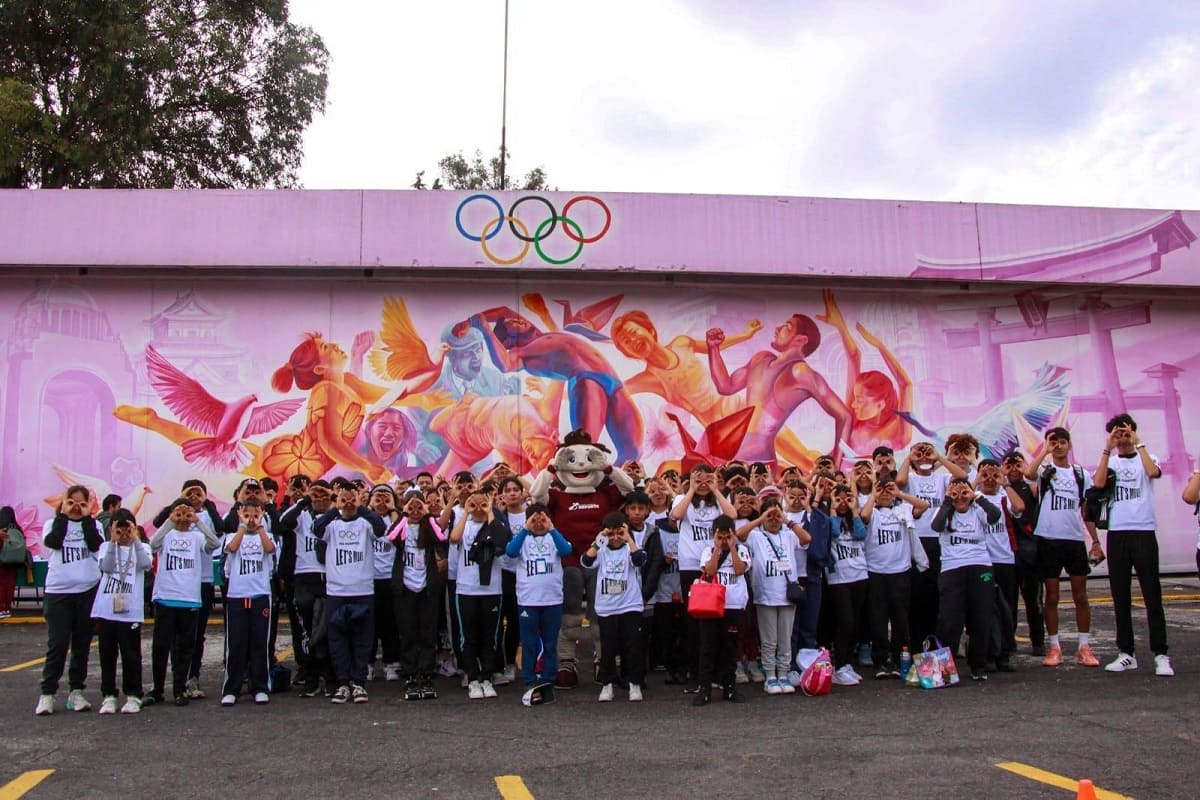 Participaron estudiantes de las escuelas de iniciación del IMDP en actividades del Comité Olímpico Mexicano 1 niñas y niños de escuelas de iniciación del IMDP