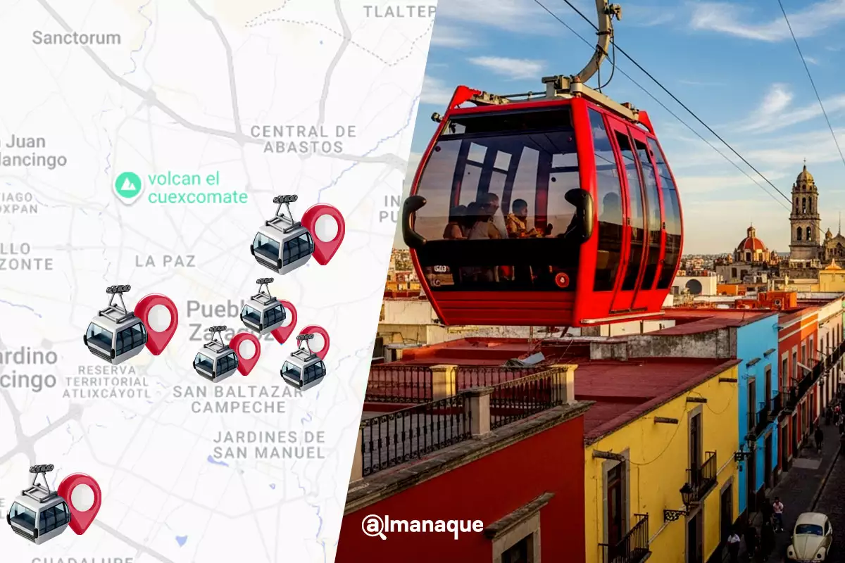 De La Resurrección al CIS: Este será el recorrido del Cablebús de Puebla 1 Este es el recorrido de, cablebús de Puebla