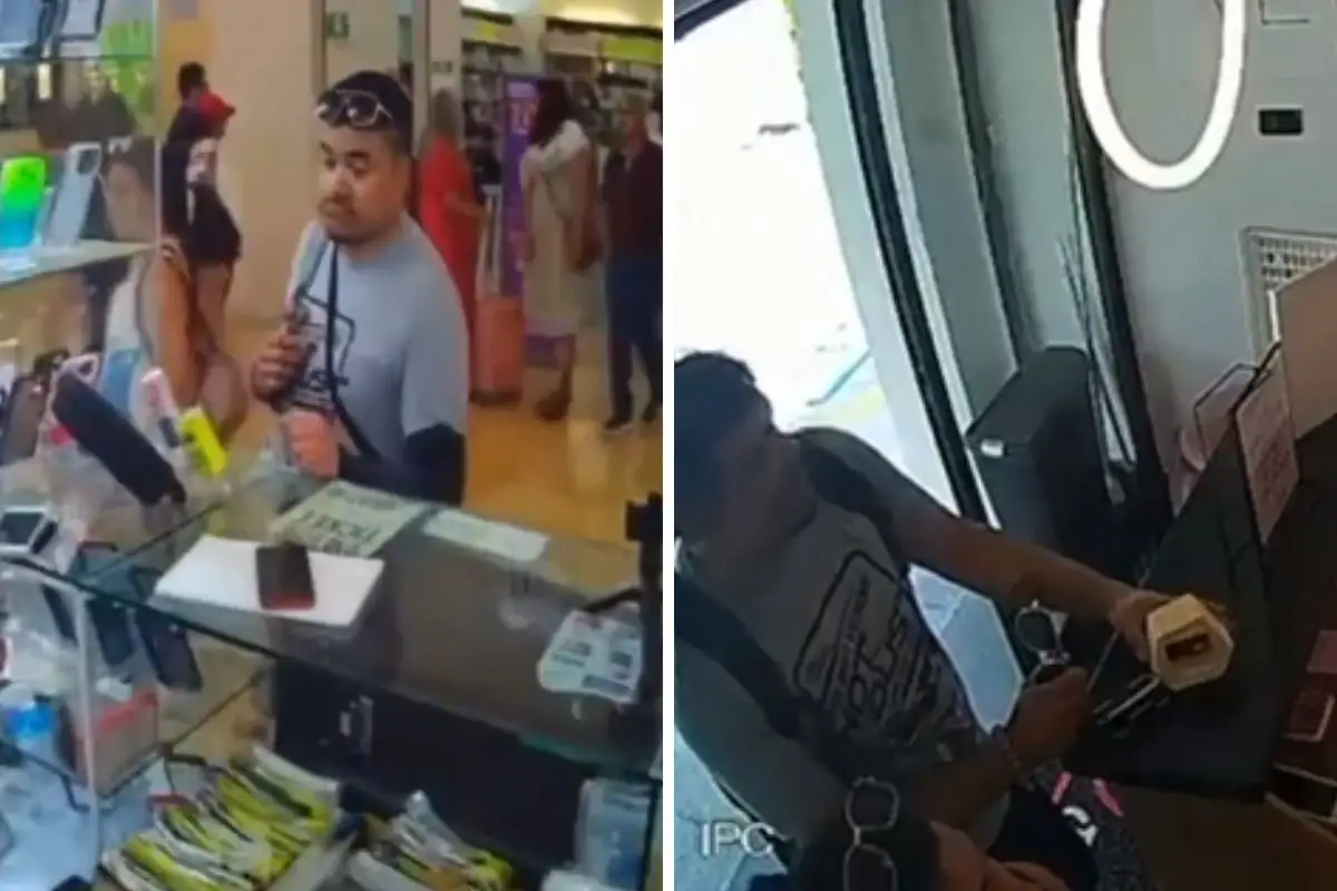 Identifican a pareja que robó celular en Angelópolis; repitieron atraco en la Juárez el mismo día 1 pareja que robó celular en Angelópolis
