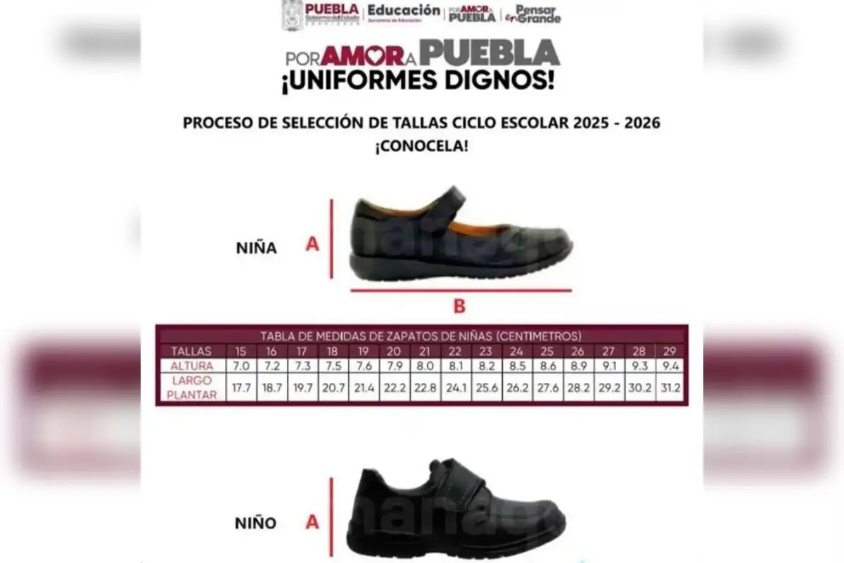 FOTOS: Así serán los zapatos escolares que entregará el gobierno de Puebla 1 Así serán los zapatos escolares que serán que entregará el gobierno de Puebla
