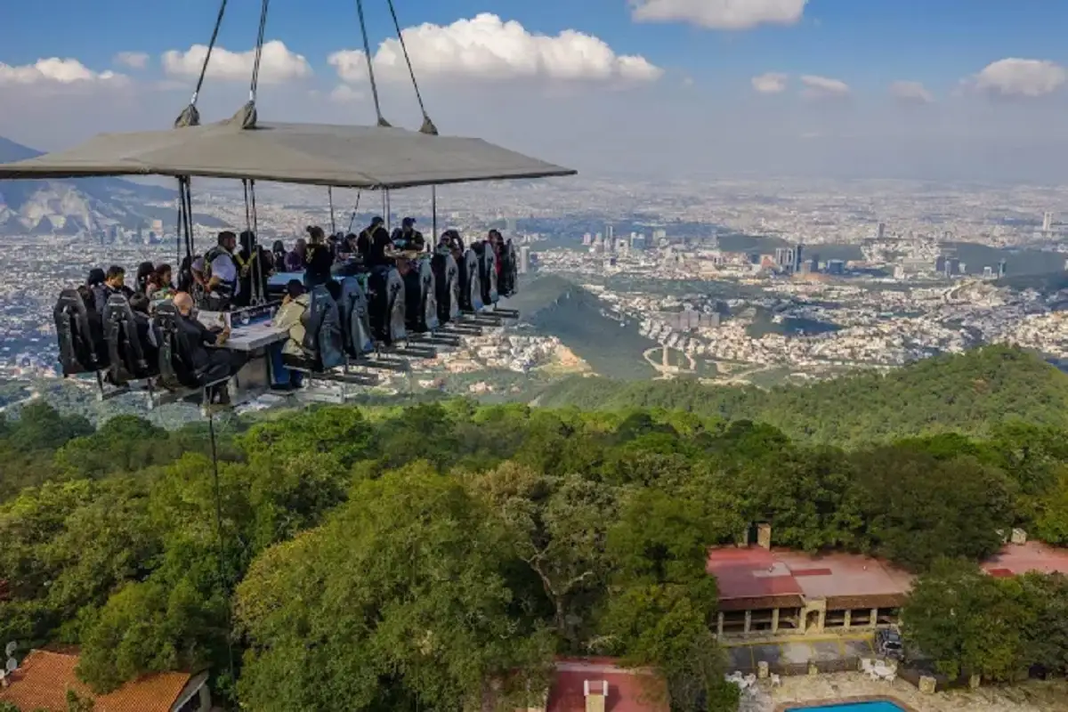 Dinner in the Sky en Puebla fechas y costo de la cena gourmet a 40 metros de altura