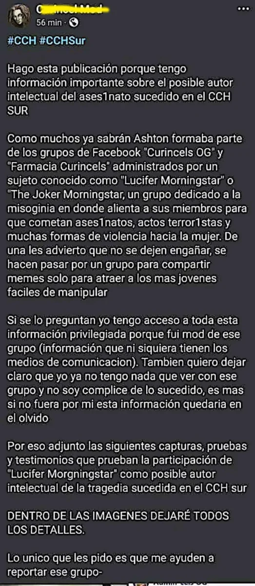 Que son los incels grupo relacionado con Lex Ashton agresor del CCH Sur 2